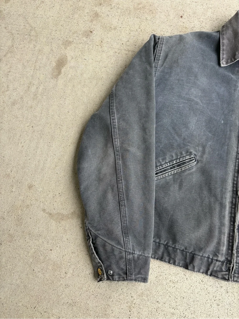 Vintage Y2K Carhartt Detroit J97 PLT Platinum Stonewash Large - Picture 4 of 7